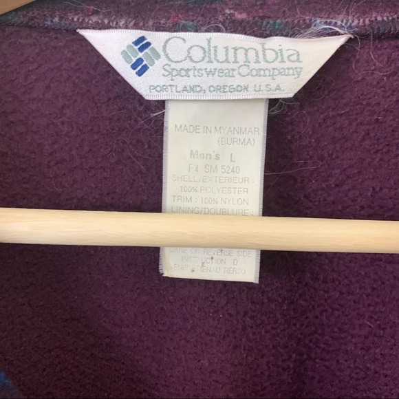 Vintage Retro Columbia Fleece Zip-Up | Men’s Size Large - Picture 5 of 11